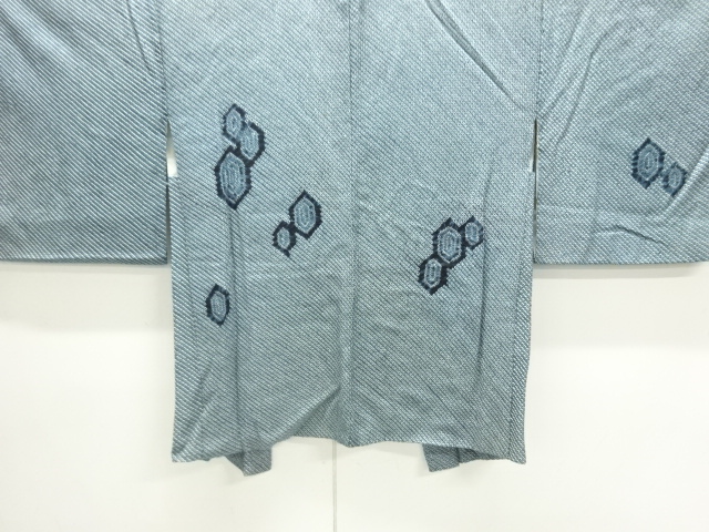 JAPANESE KIMONO / ANTIQUE HAORI / SILK / ALL SHIBORI / KIKKO